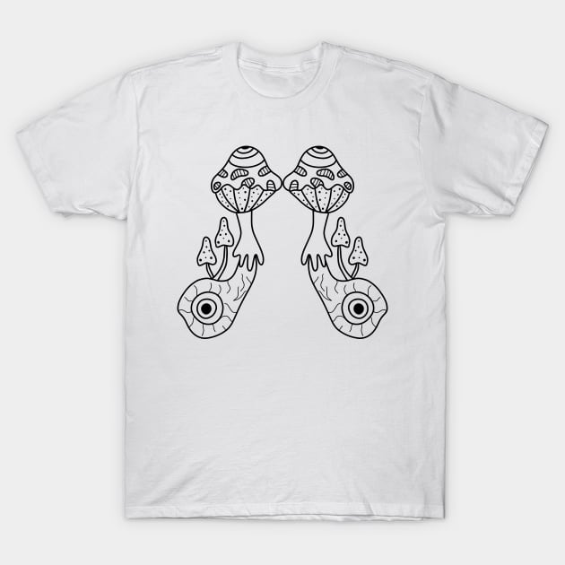 Fantastic Mushrooms T-Shirt by HobbyAndArt